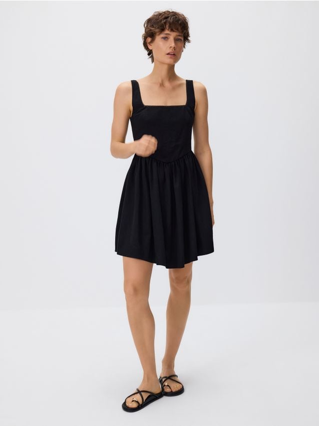 Minikleid mit Viskose - RESERVED