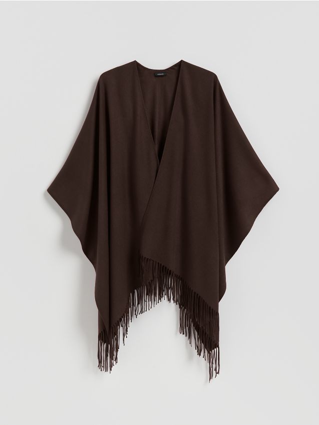 Poncho met franjes - RESERVED