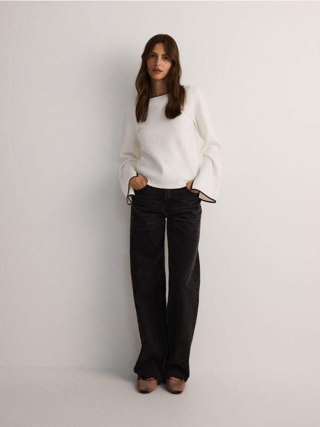 Viscose blend jumper - RESERVED