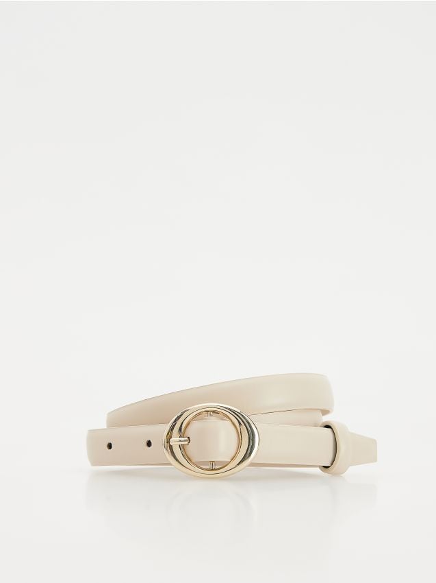 Reserved - LADIES` BELT - nude