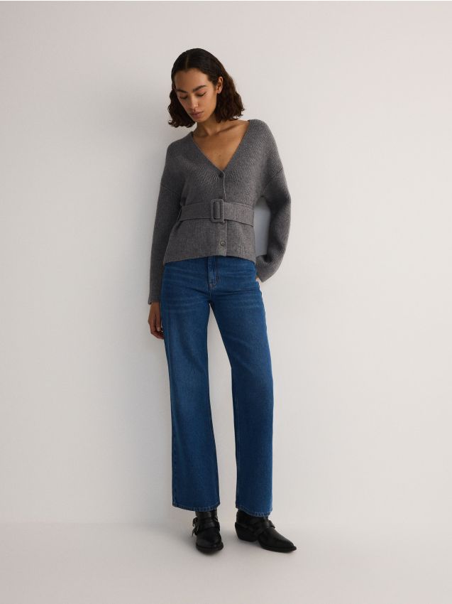 Cardigan avec ceinture - RESERVED