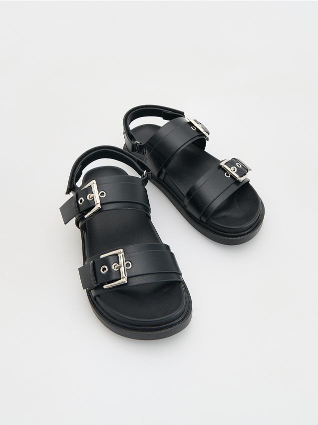 Faux leather sandals - RESERVED