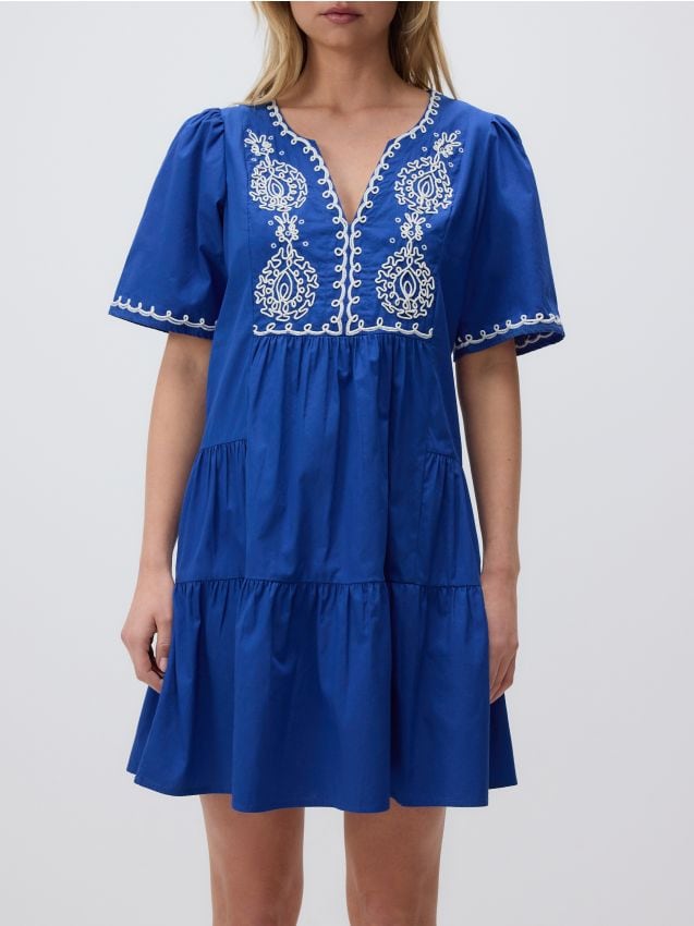 Reserved - Rochie cu broderie - albastru Reserved - Rochie cu broderie - albastru