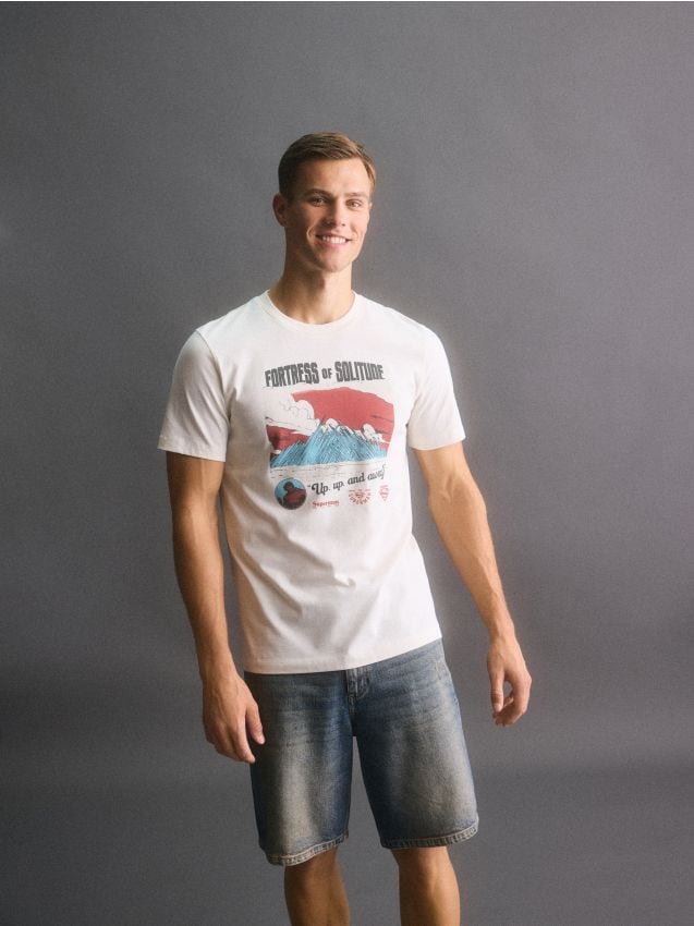 SUPERMAN™ cotton regular fit t-shirt - RESERVED