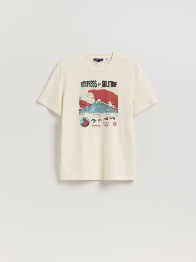 Bavlněné tričko regular fit SUPERMAN™ - RESERVED