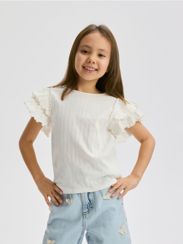 Bluse mit Rüschen - RESERVED