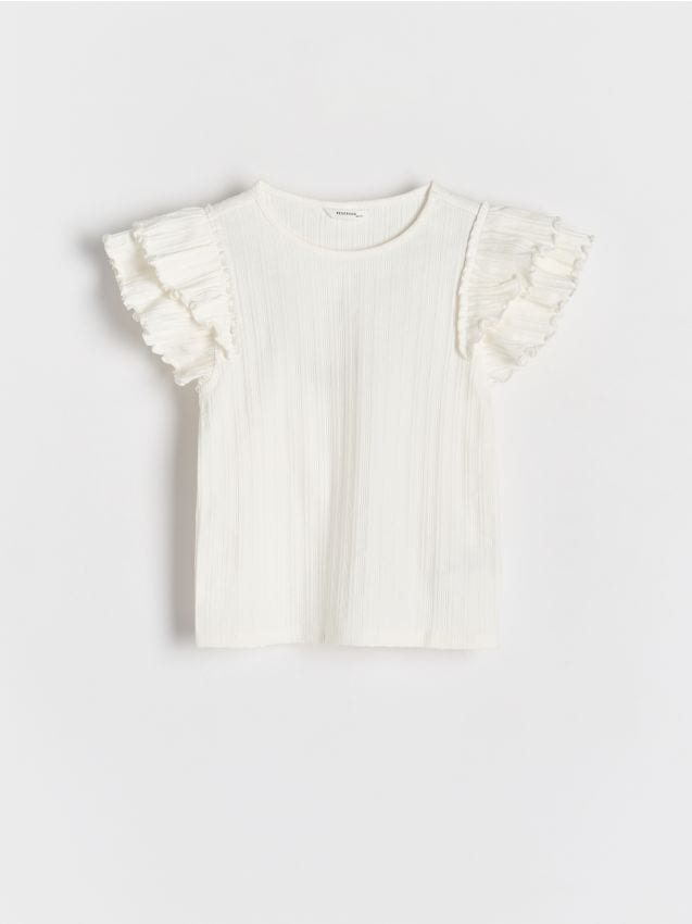 Pamučna bluza s volanom - RESERVED