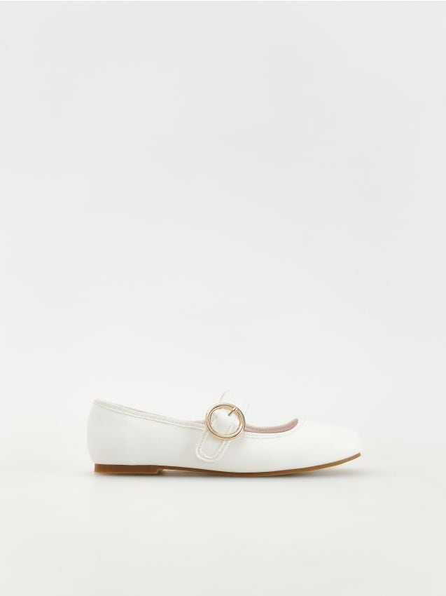 Reserved - ladies` ballerinas - crem