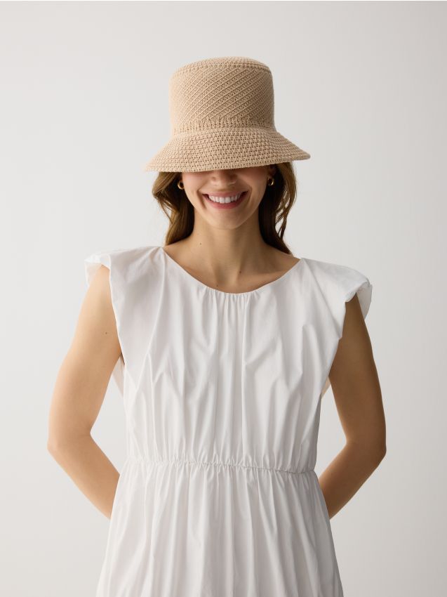 Woven cotton hat - RESERVED