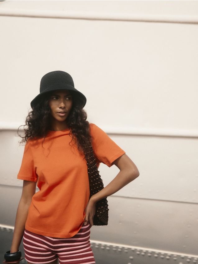 Woven cotton hat - RESERVED