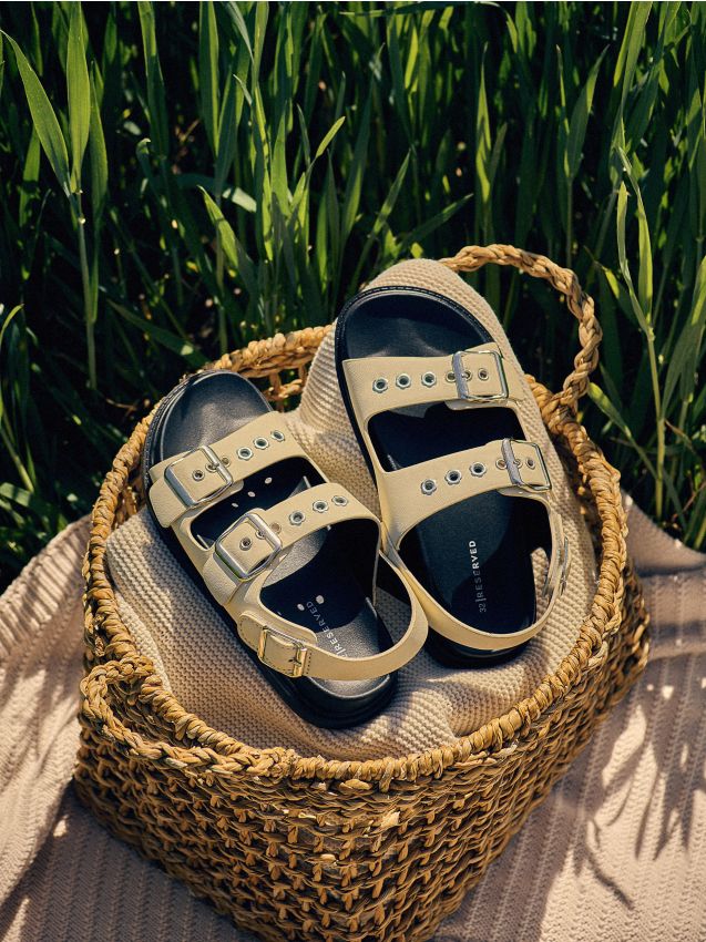 Faux leather sandals - RESERVED
