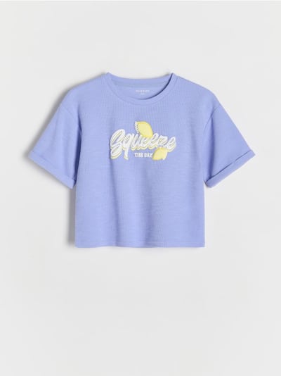 T-shirt with raised print