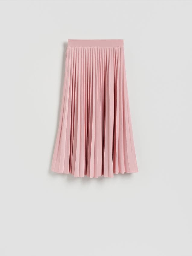 Jupe midi plissée