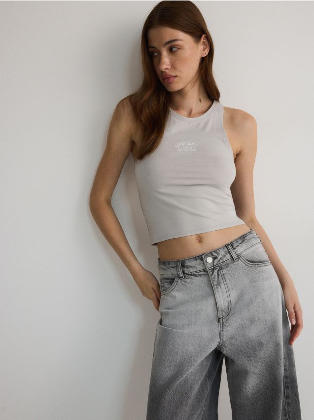 Top with embroidery detail - RESERVED