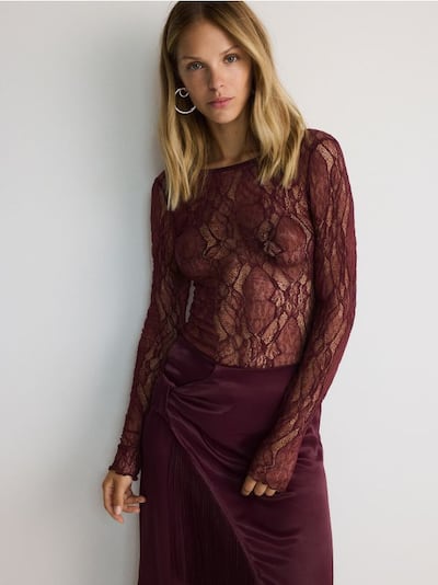 Fine lace blouse