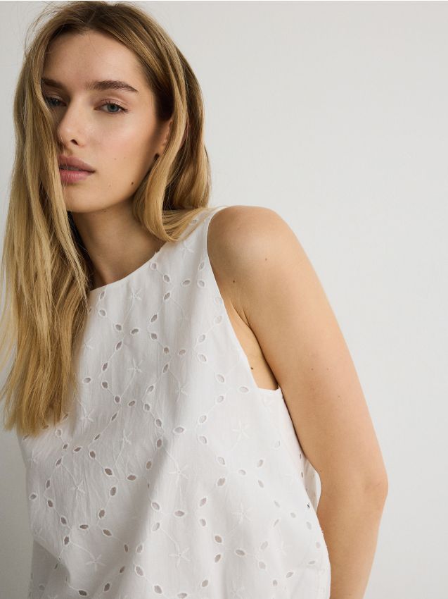 Reserved - ladies` blouse - alb