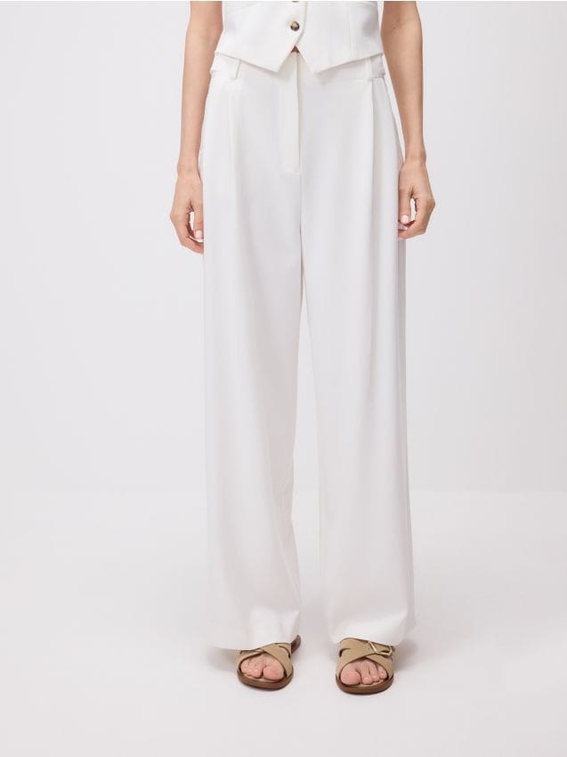 Wide leg trousers - RESERVED