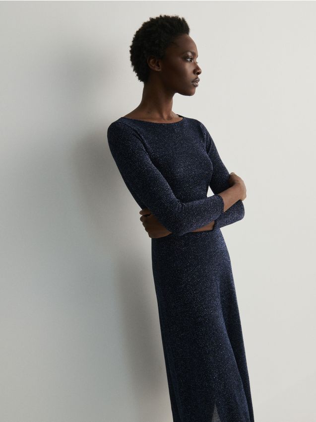 Kleid mit metallischem Effekt - RESERVED