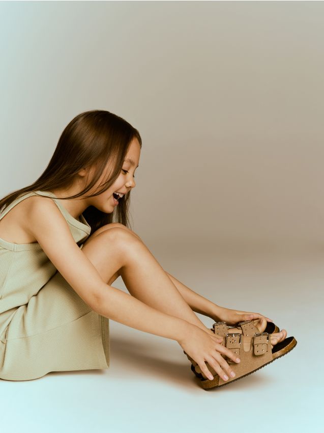 Suede imitation sandals - RESERVED
