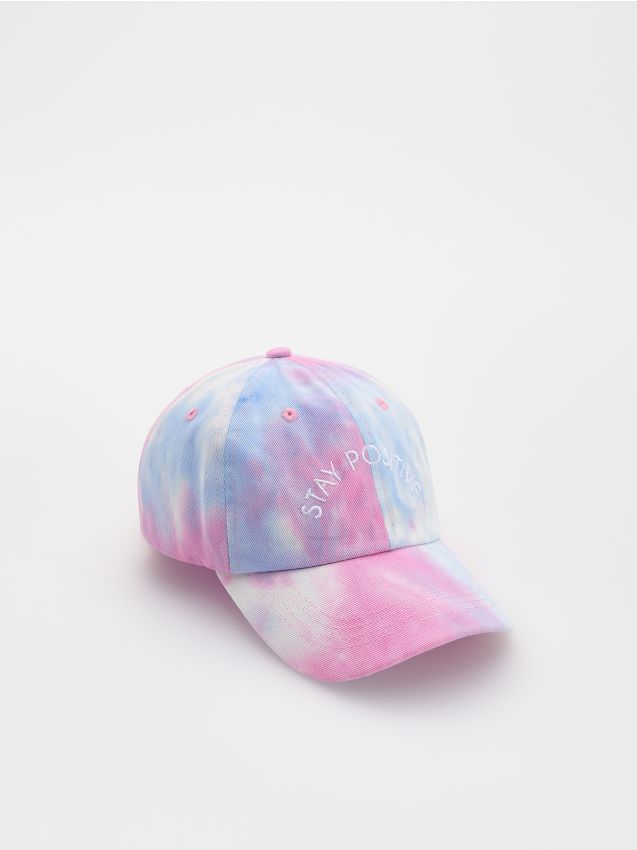 Pamučna kačket sa šiltom s tie-dye efektom - RESERVED