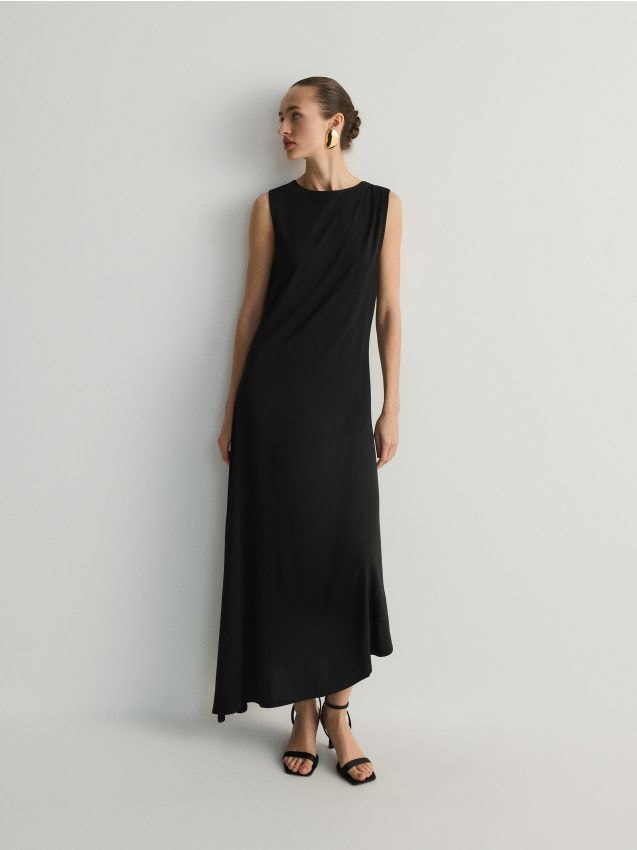 Reserved - rochie asimetrică - negru