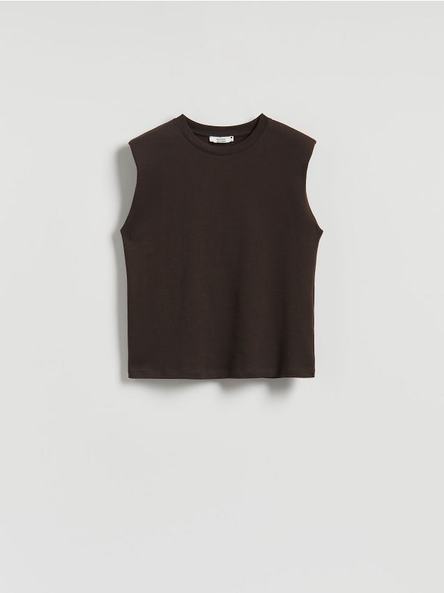 Padded shoulder T-shirt - RESERVED