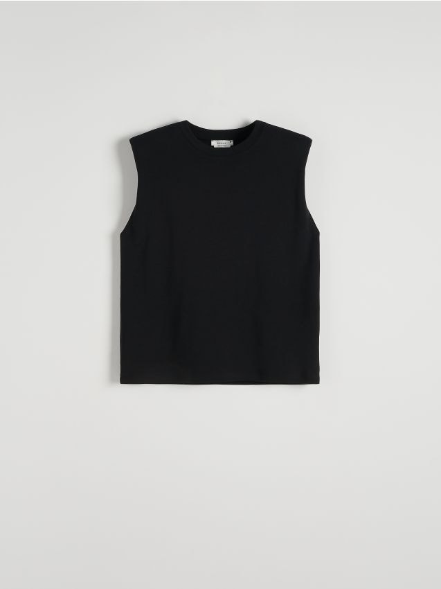 Padded shoulder T-shirt - RESERVED