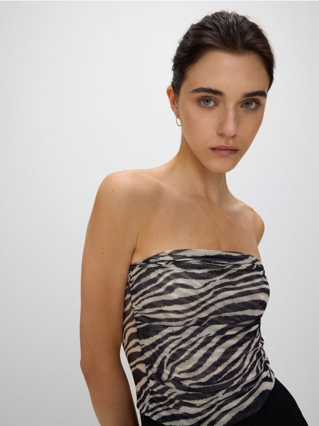 Reserved - top cu model animal - multicolor
