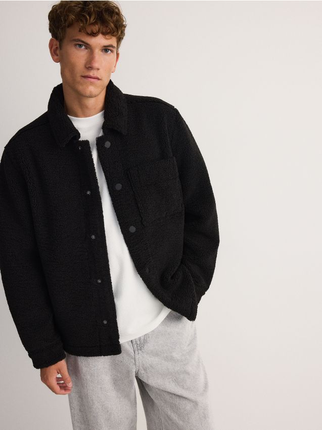 Reserved - MEN`S OUTER JACKET - negru