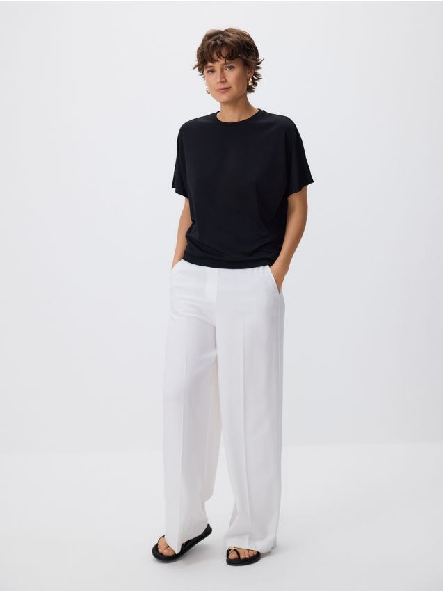 T-shirt oversize z modalem - RESERVED