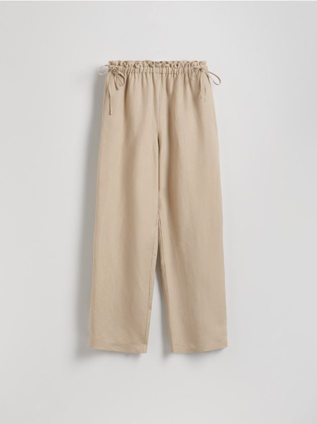 Linen rich trousers - RESERVED