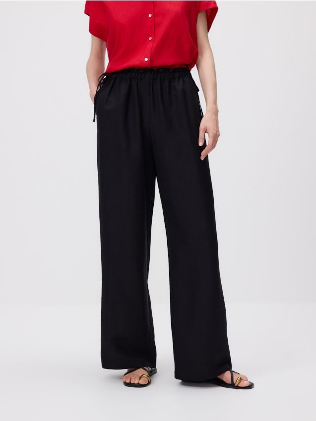 Broek met hoog linnengehalte - RESERVED
