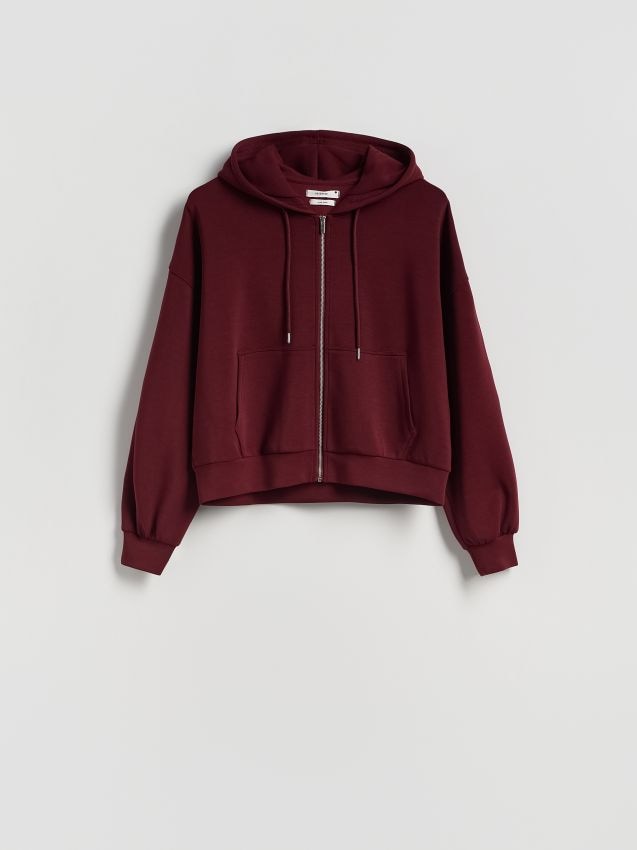 Sweatshirt mit Reißverschluss aus Modal - RESERVED