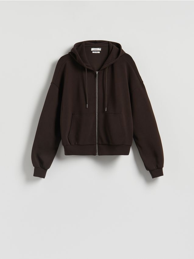 Zip-up sweatshirt with modal - RESERVED