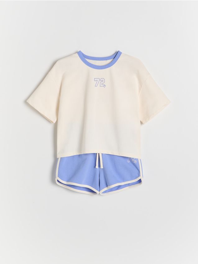 Cotton set with shorts - RESERVED