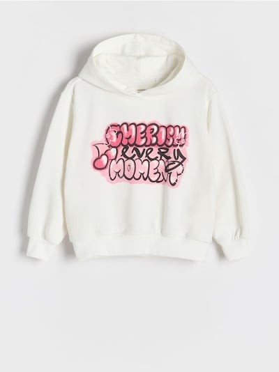 Cotton rich sweatshirt with print