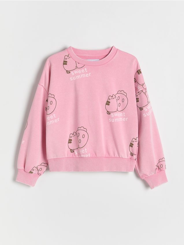 Pusheen hoodie with print - RESERVED