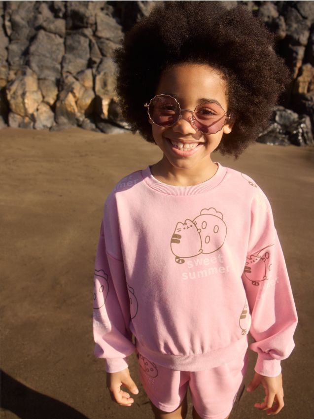 Pusheen hoodie with print - RESERVED
