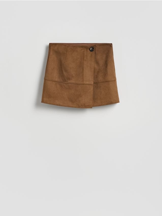 Faux suede mini skirt - RESERVED