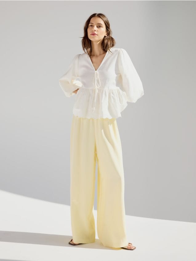 Pantalon ample en viscose - RESERVED