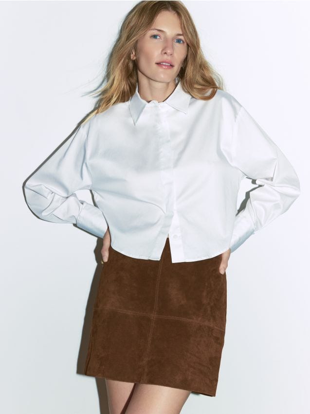 Suede mini skirt - RESERVED