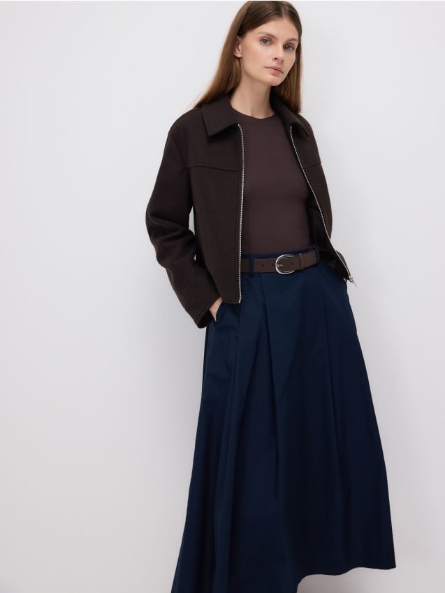 Midi skirt with belt - RESERVED