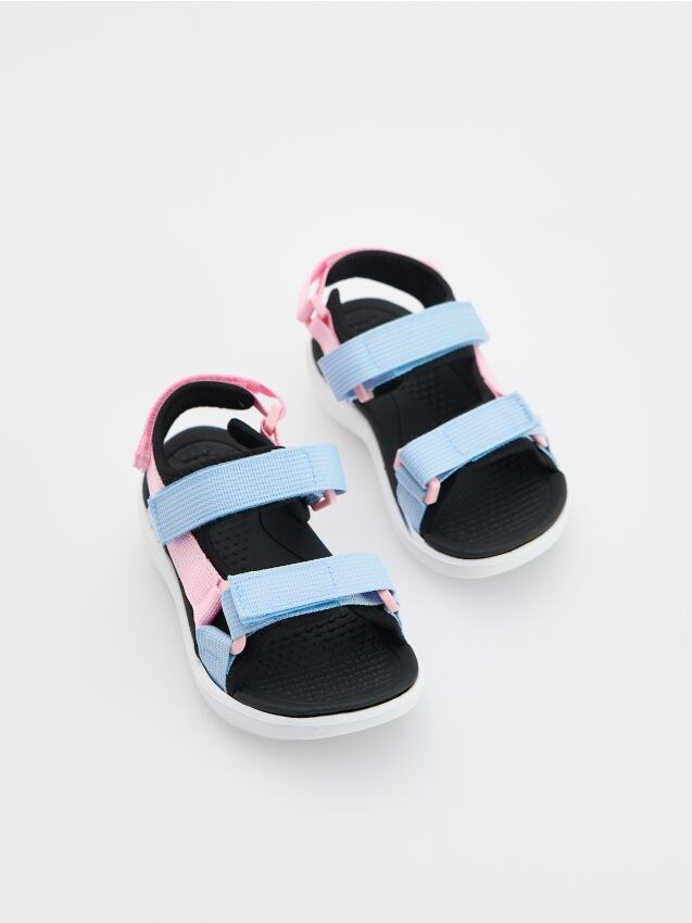 Reserved - Sandale cu prindere cu scai - multicolor