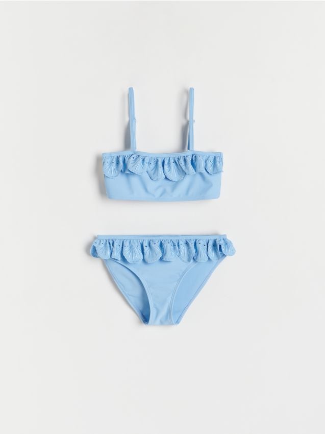 Costume da bagno due pezzi con volant - RESERVED