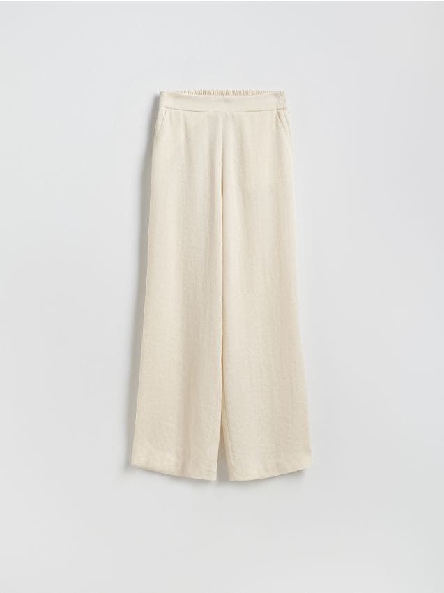 Loose trousers with viscose - RESERVED