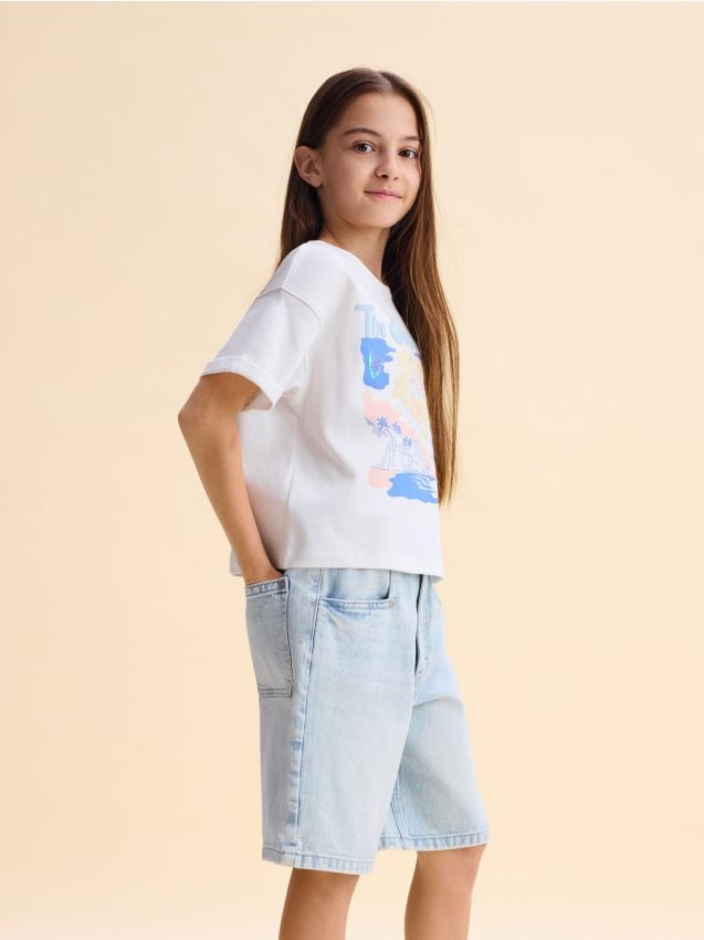 Bermuda-Shorts aus Denim - RESERVED