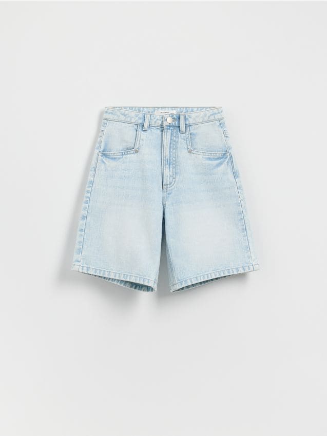 Reserved - Bermude din denim - albastru
