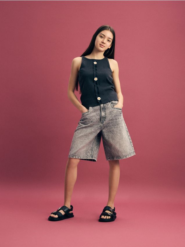 Denim bermuda shorts - RESERVED
