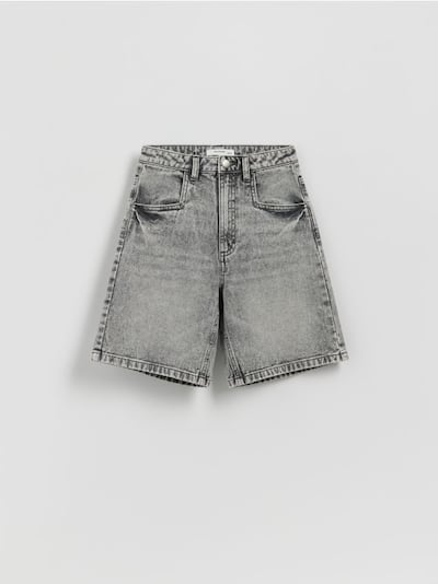 Bermuda-Shorts aus Denim