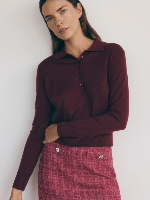 Sweter polo - RESERVED